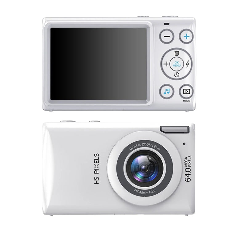 2.8-Inch Display Digital Camera 64MP 4K HD Camcorder With 18x Digital Zoom, White, Pink, Black 2.8-Inch Display Digital Camera 64MP 4K HD Camcorder With 18x Digital Zoom, White, Pink, Black